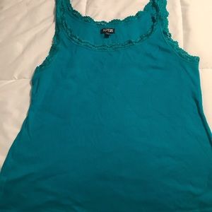 Teal Lace Sleeve Apt. 9 tank top